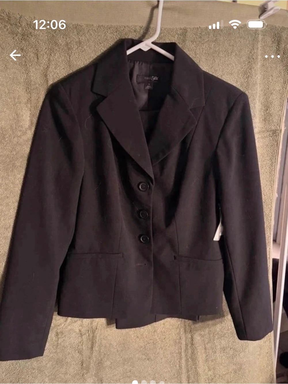 Navy Women's Tailored Blazer Jacket and Pants